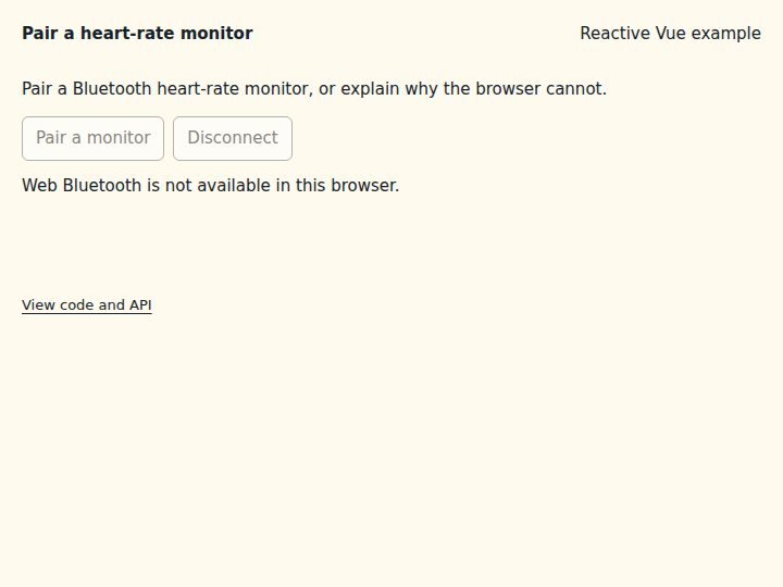 Pair a heart-rate monitor: state after the verified interactions