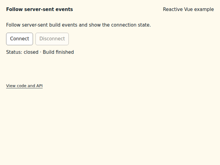 Follow server-sent events: state after the verified interactions