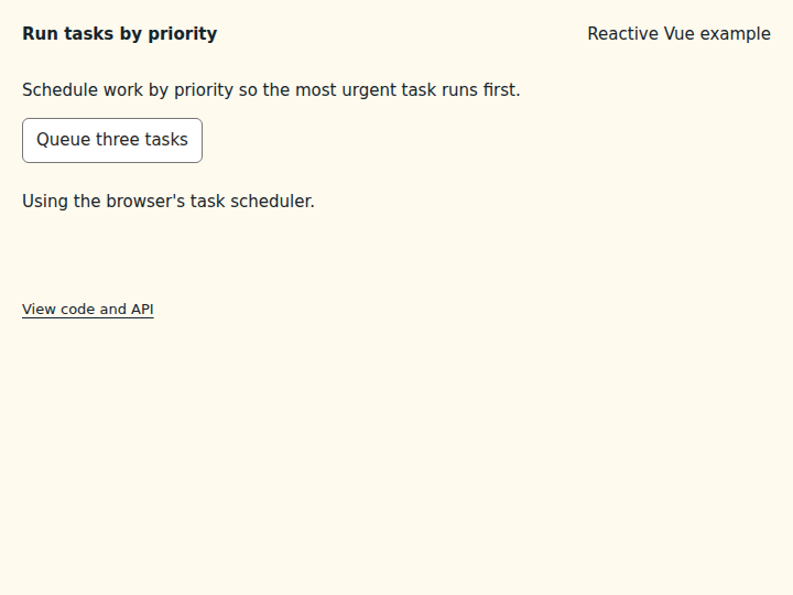 Run tasks by priority: initial state