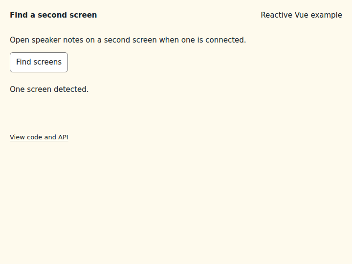 Find a second screen: state after the verified interactions