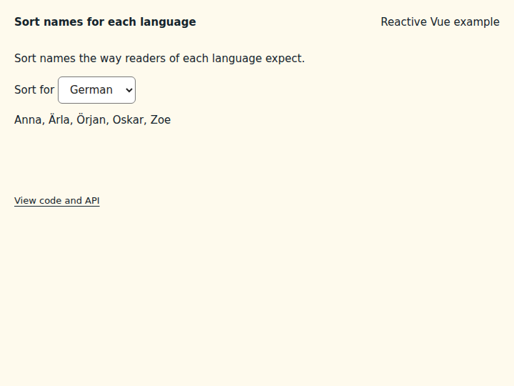 Sort names for each language: initial state