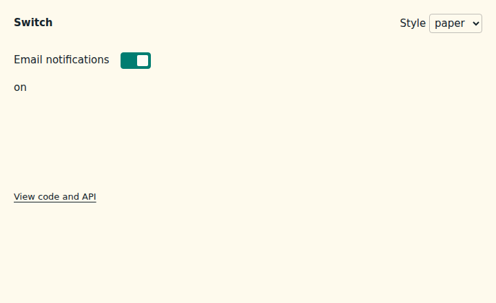Switch browser-rendered example